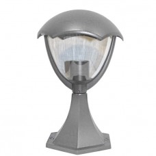 Φωτιστικό Φανάρι Κολωνάκι 1xE27 31cm Αλουμινίου Γκρι IP44 9-360746